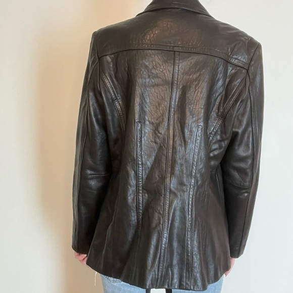 Leather blazer - Picture 2 of 7